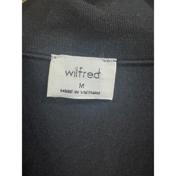 Wilfred black long sleeve knit button up - Picture 2 of 4